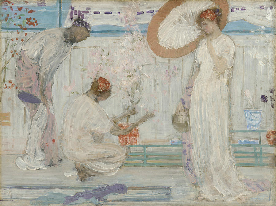 The White Symphony Three Girls Painting by James Abbott McNeill Whistler