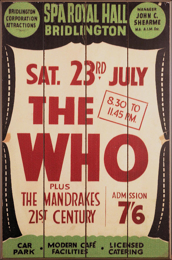 The Who Photograph - The Who 1966 Tour Poster by Theresa Campbell