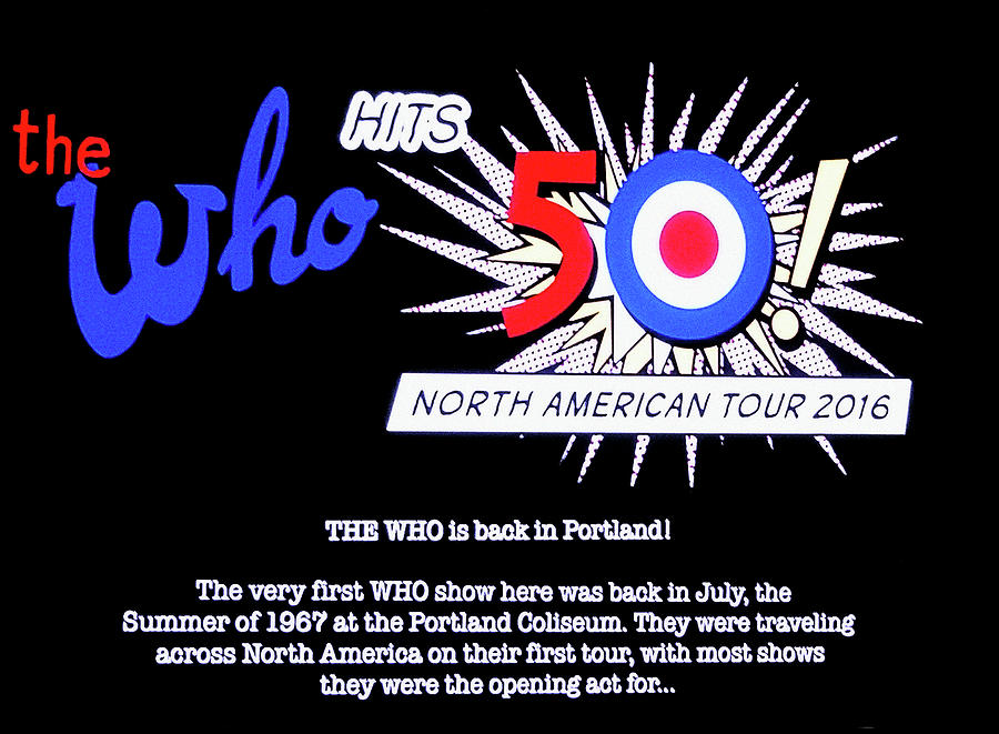 The Who Hits 50 Tour 2016 Photograph by Tanya Filichkin