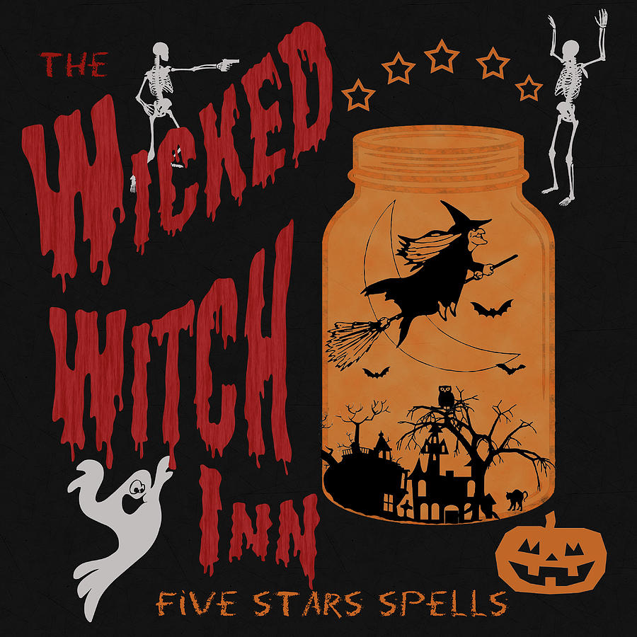 The Wicked Witch Inn Painting by Georgeta Blanaru