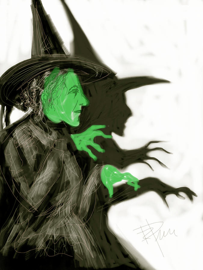Hat Digital Art - The Wicked Witch by Russell Pierce