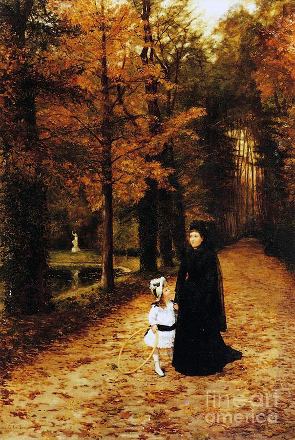 Mournful Painting - The Widows Walk, 1887 by Horace de Callias by Horace de Callias