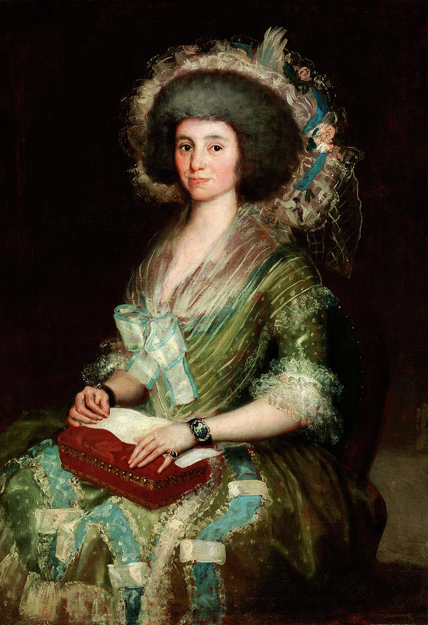 Francisco Goya Painting - The Wife of Cean Bermudez by Francisco Goya