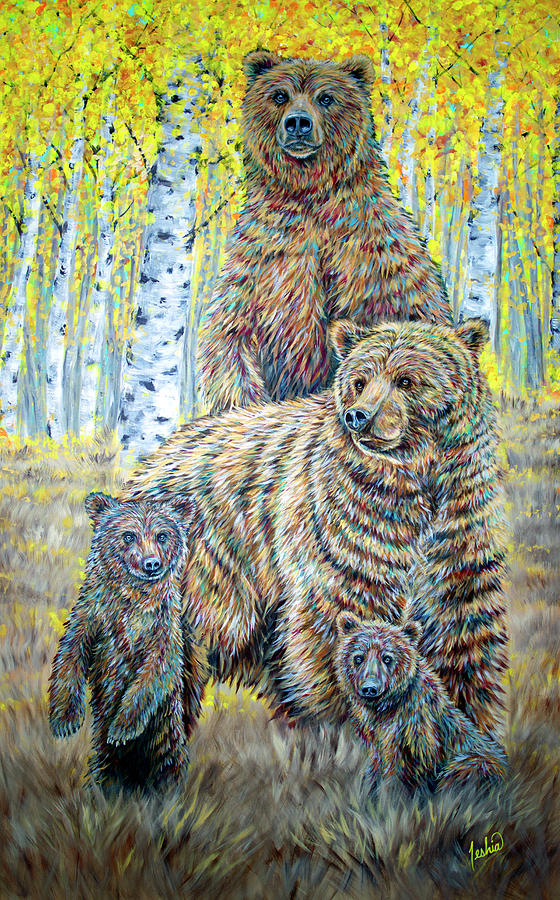 The Wild Life Painting by Teshia Art