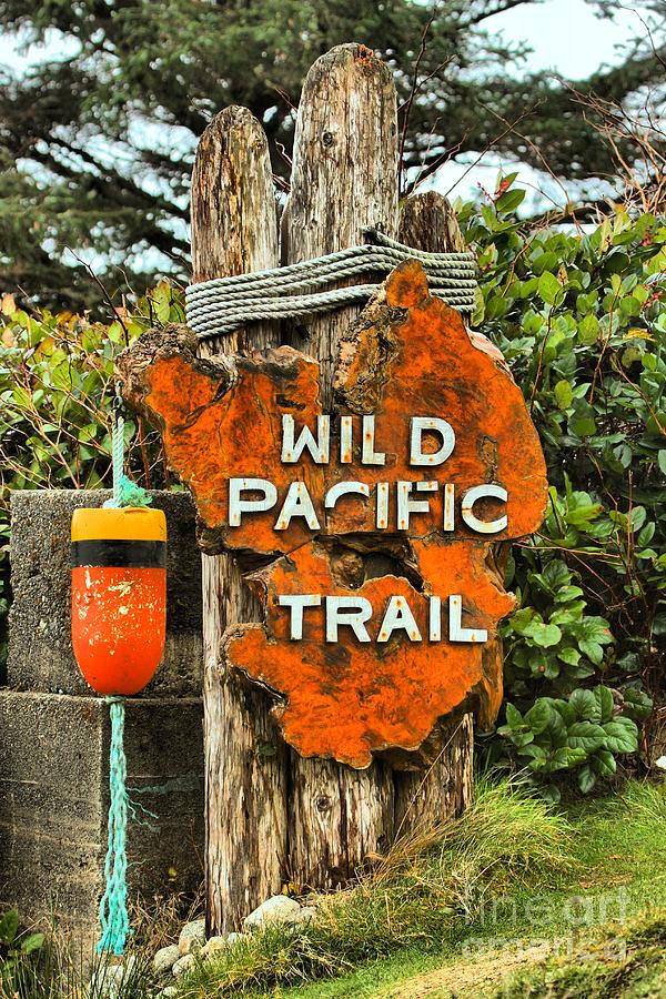 The Wild Pacific Trail Sign Photograph by Adam Jewell