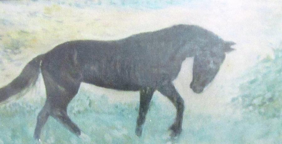 The Wild Stallion Painting by Glenda Crigger