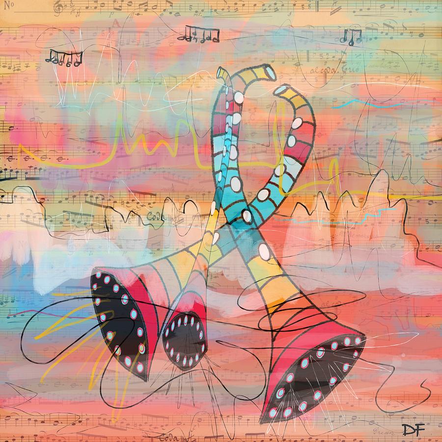 The Wind is Blowing Mixed Media by Dora Ficher