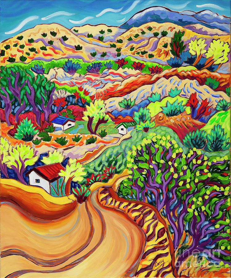 The Winding Road Painting by Cathy Carey