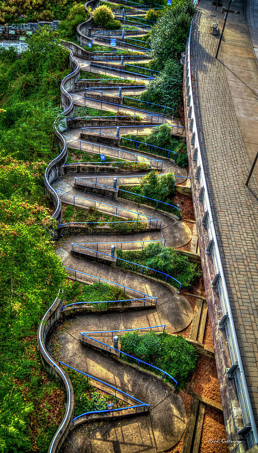 Office Art Decor Photograph - Chattanooga TN The Winding Way Architectural Landscape Art by Reid Callaway