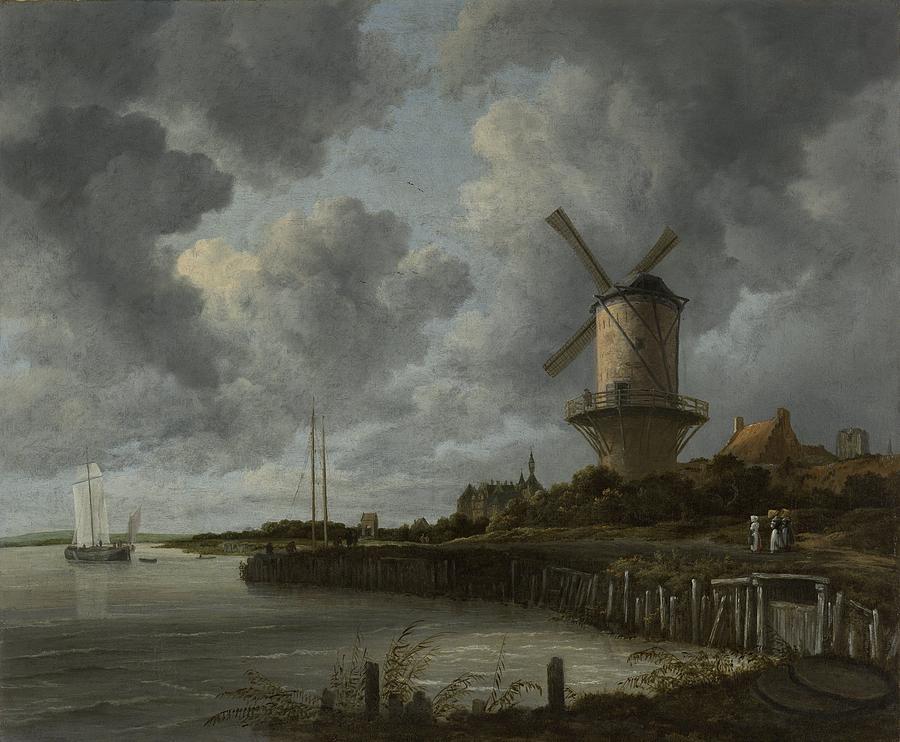 The Windmill at Wijk bij Duurstede, 1668 Painting by Vincent Monozlay