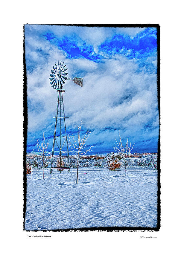 The Windmill in Winter Photograph by R Thomas Berner