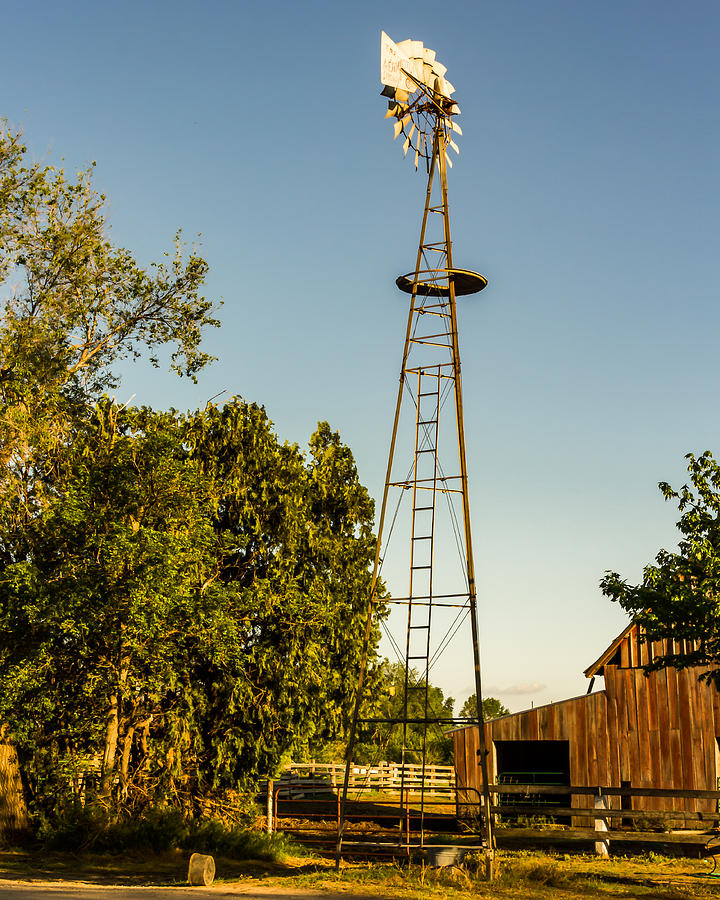 Barn Photograph - The Windmill by Jay Stockhaus