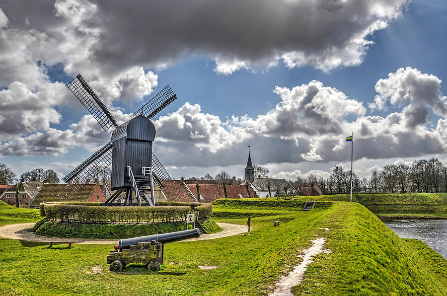 The Windmill of Bourtange Photograph by Frans Blok