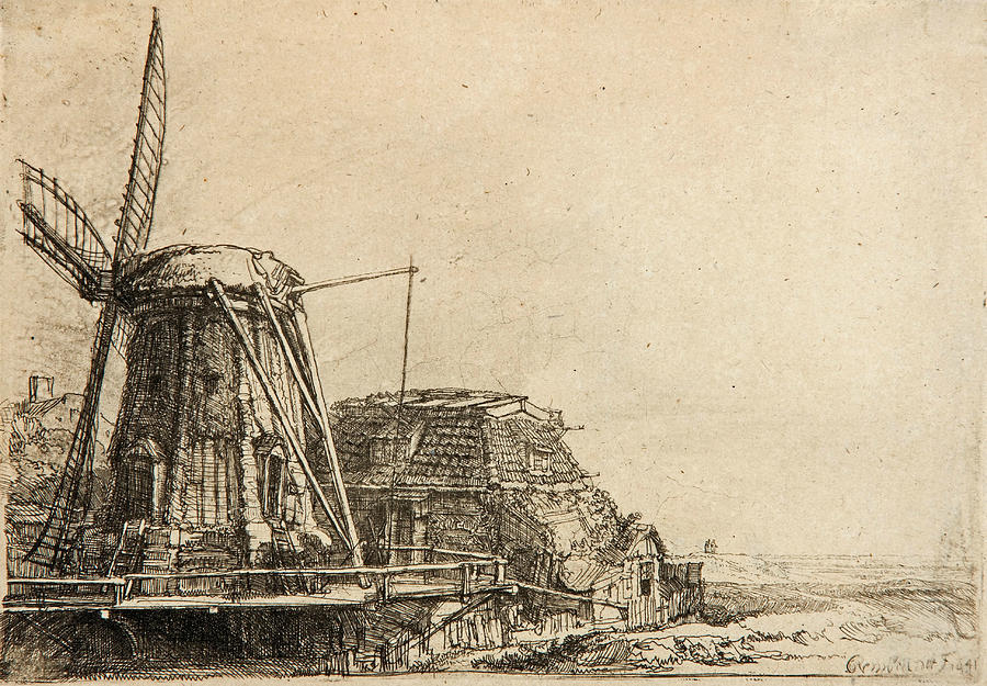 The Windmill Relief by Rembrandt