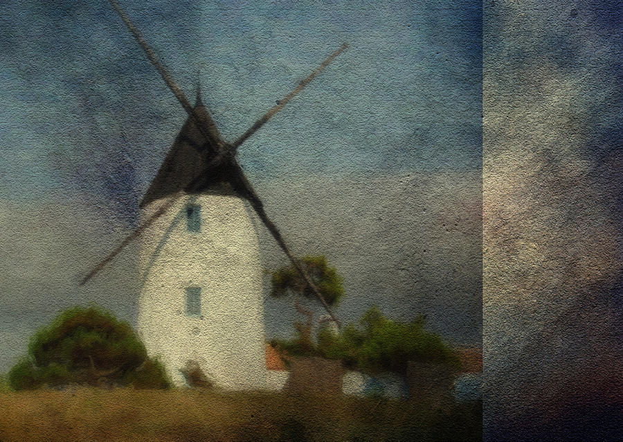 Sky Digital Art - The Windmill by Sarah Vernon Sky Digital Art - The Windmill by Sarah Vernon