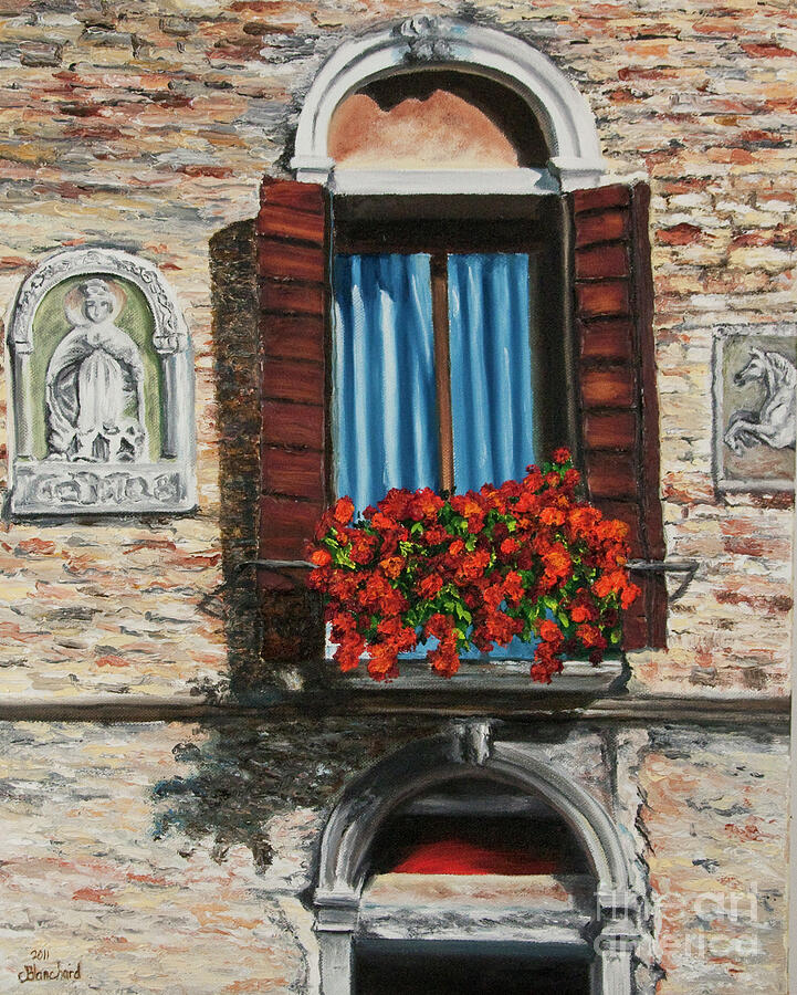 The Window Painting by Charlotte Blanchard