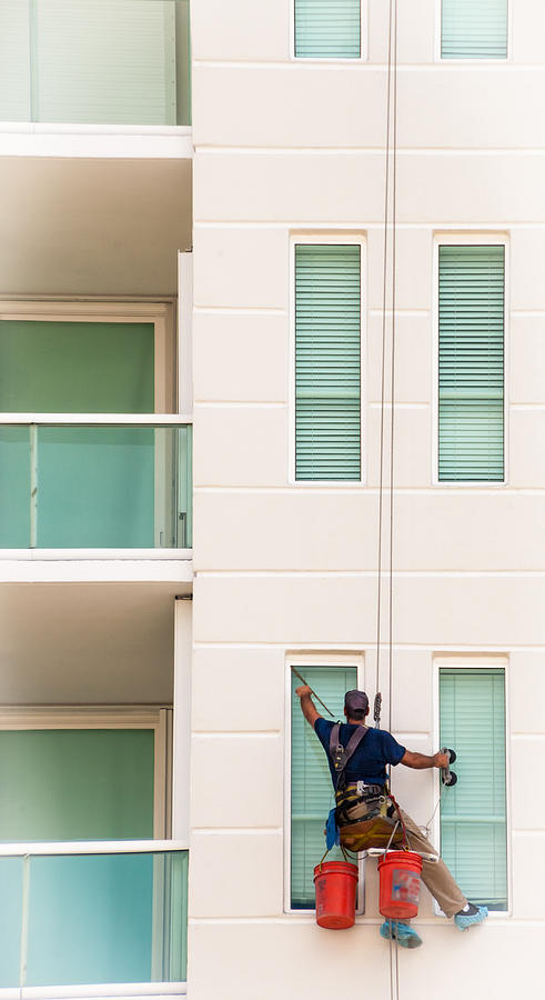 The Window Washer Photograph by Frank Mari