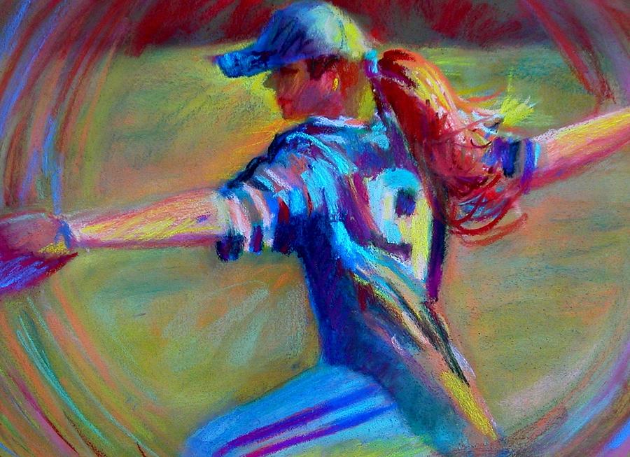 Girls Sports Art, Softball Girls Art, Softball Pitcher, Softball