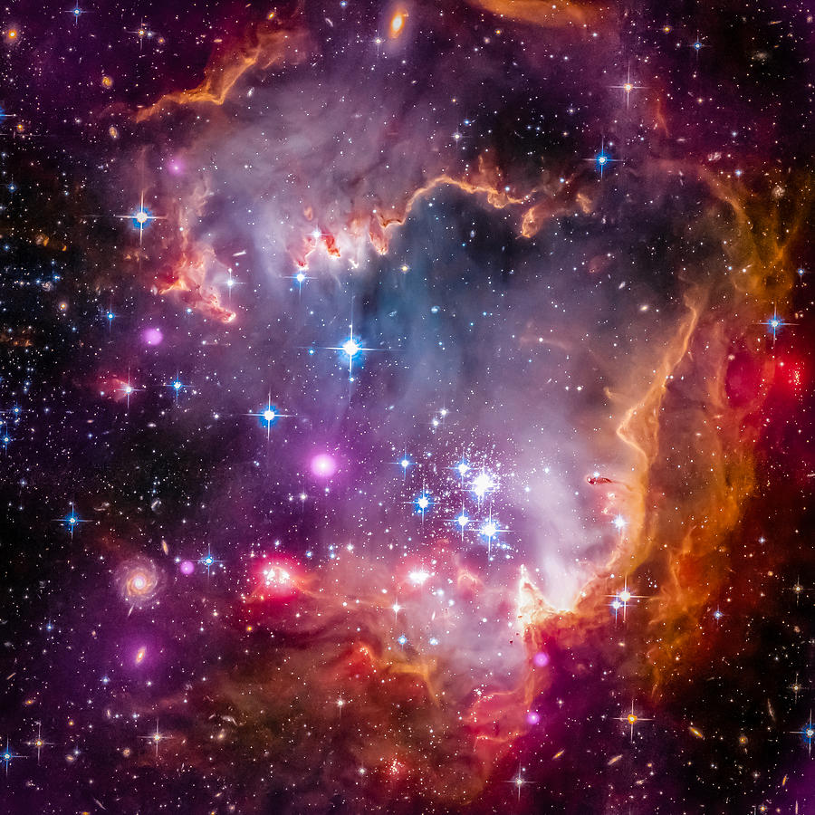 Space Photograph - The Wing Of The Small Magellanic Cloud by Marco Oliveira