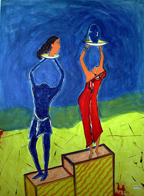 Man Painting - The Winner is - - - by Narayanan Ramachandran