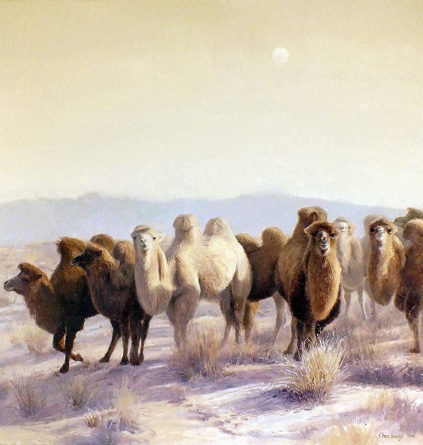 The Camel Painting - The winter solstice by Chen Baoyi