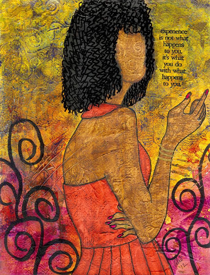 The Wise Lady Who Lives Next Door Painting by Angela L Walker