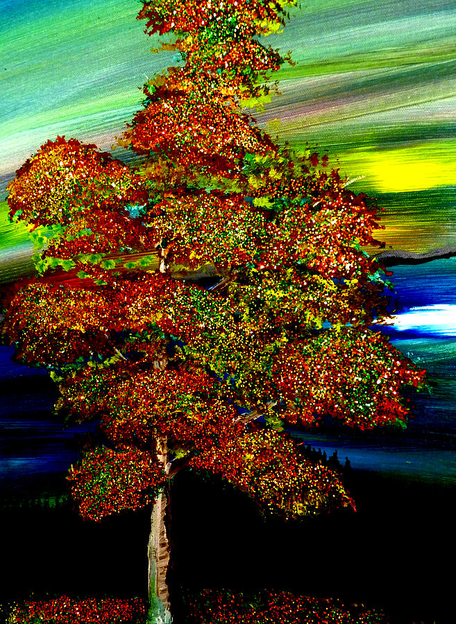 The WISHING Tree Painting by Pj LockhArt