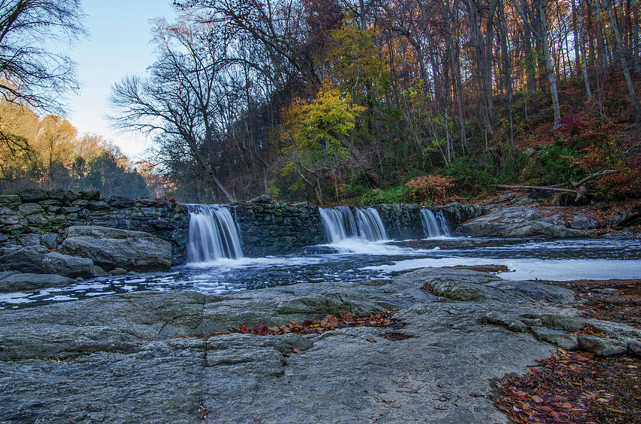 The Wissahickon Creek - Philadelphia in Autumn Photograph by Bill Cannon