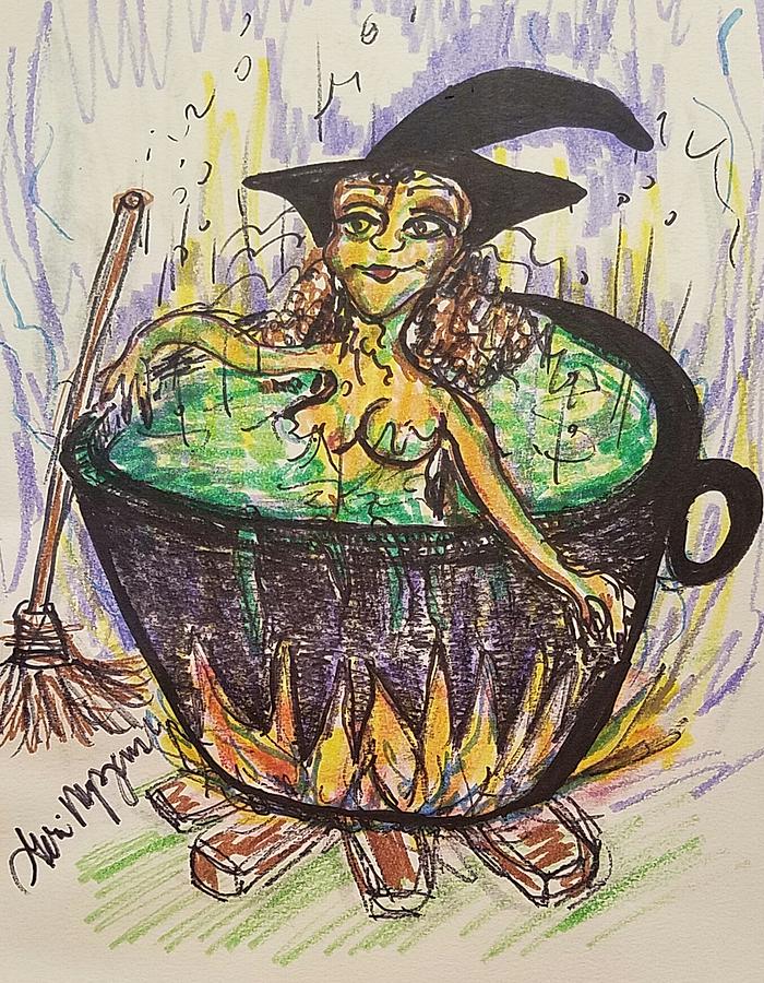 The Witches Stew Painting