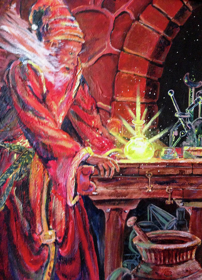 The Wizard Painting by Carole Johnson