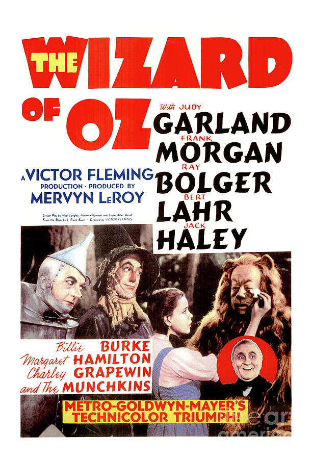 The Wizard Of Oz - Vintage Poster Photograph by Doc Braham