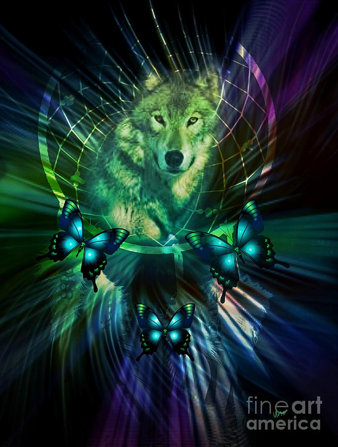 The Wolf Within Digital Art by Maria Urso