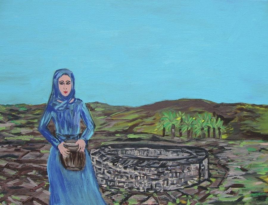 The Woman At The Well Painting by Clare Ventura
