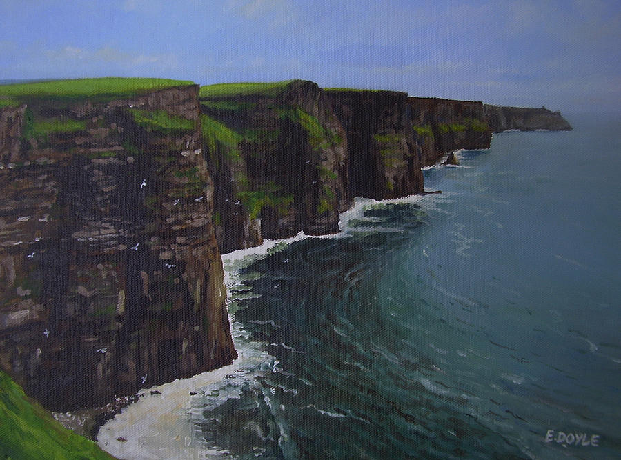 Cliffs Of Moher Painting - The Wonderful Cliffs Of Moher by Eamon Doyle