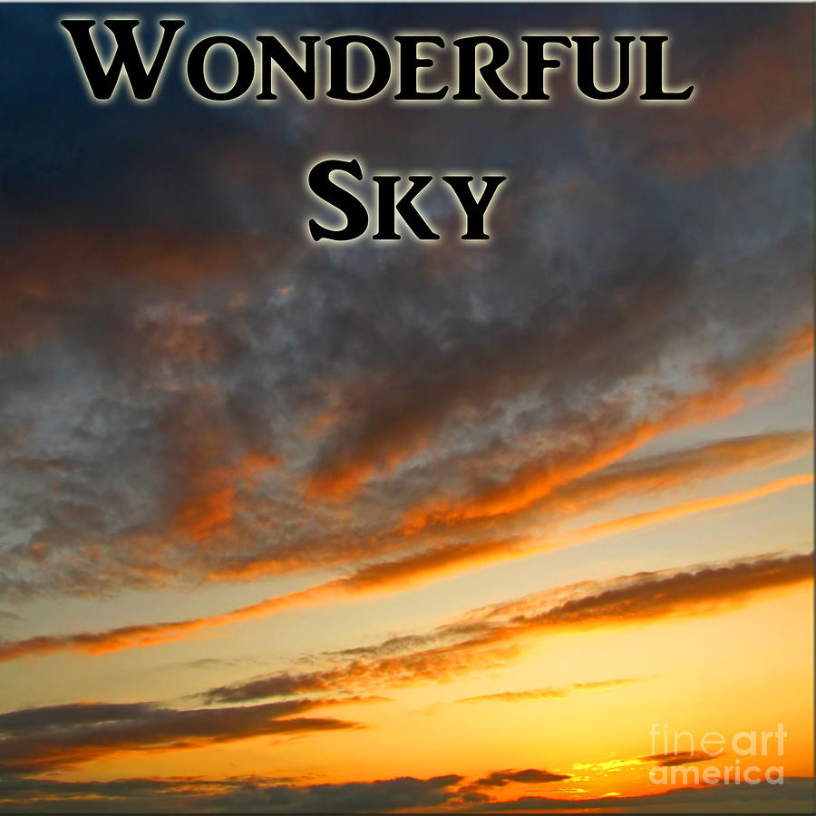 The Wonderful Sky LOGO Photograph by Debbie Portwood
