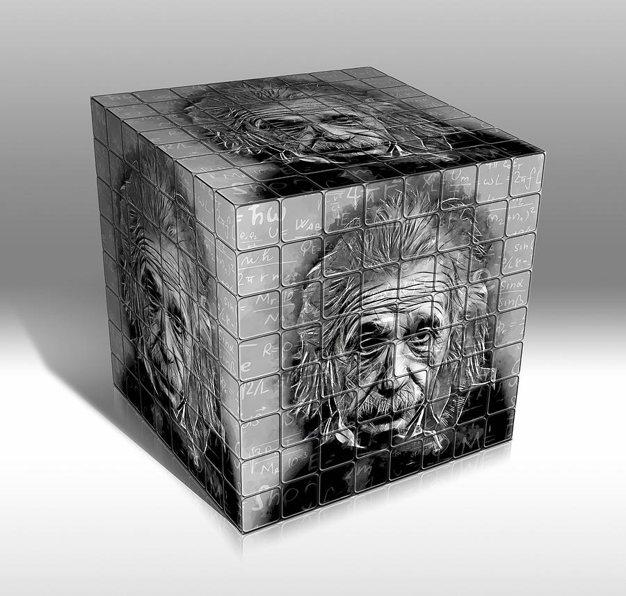The Wonders of Albert Einstein  Mixed Media by Marvin Blaine