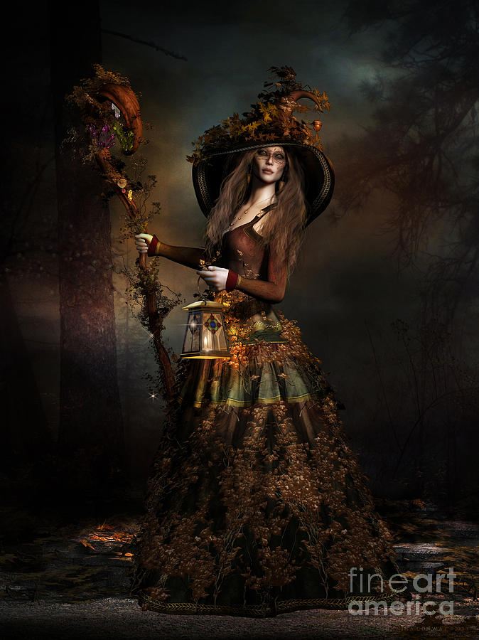 The Wood Witch Digital Art by Shanina Conway