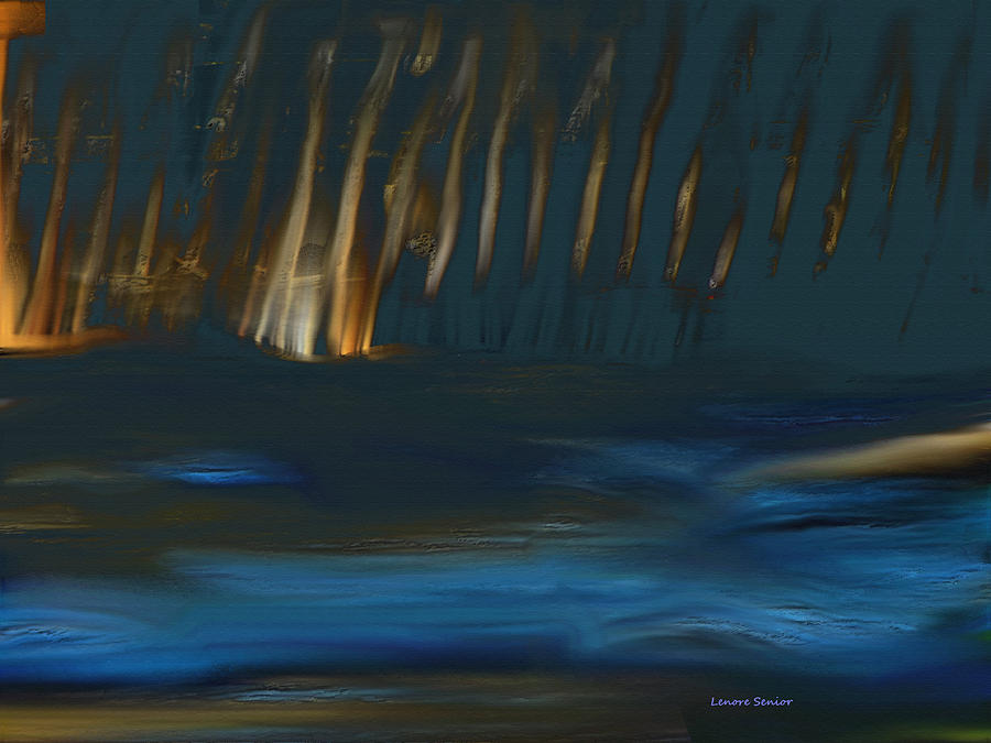 The Wooded Stream Painting by Lenore Senior