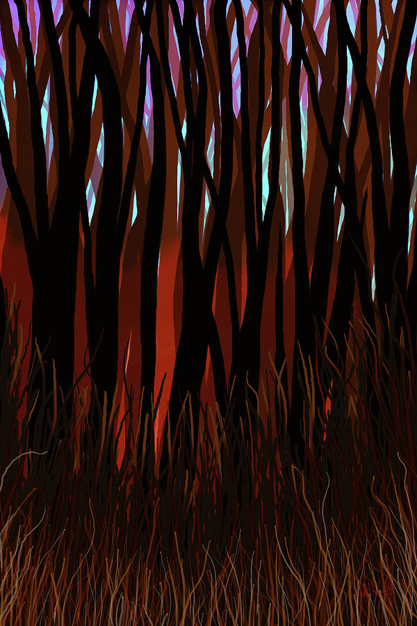 The Woods Digital Art by Matthew Lindley