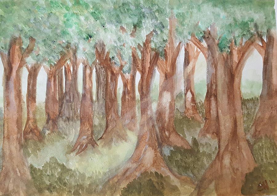 The Woods Painting