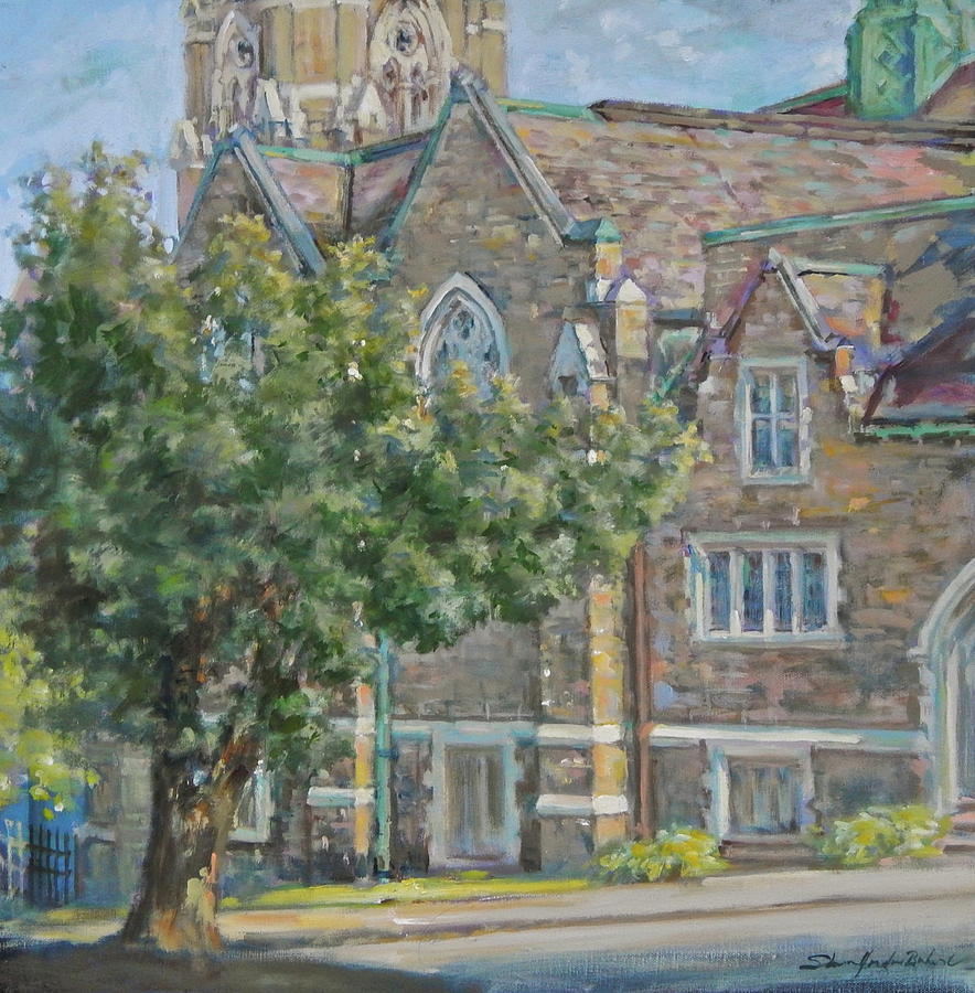 The Worcester Methodist Church Painting by Sharon Jordan Bahosh - Fine ...