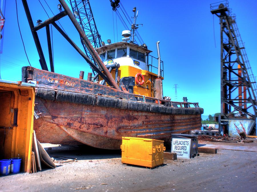 Boat Photograph - The Workboat by Lawrence Christopher
