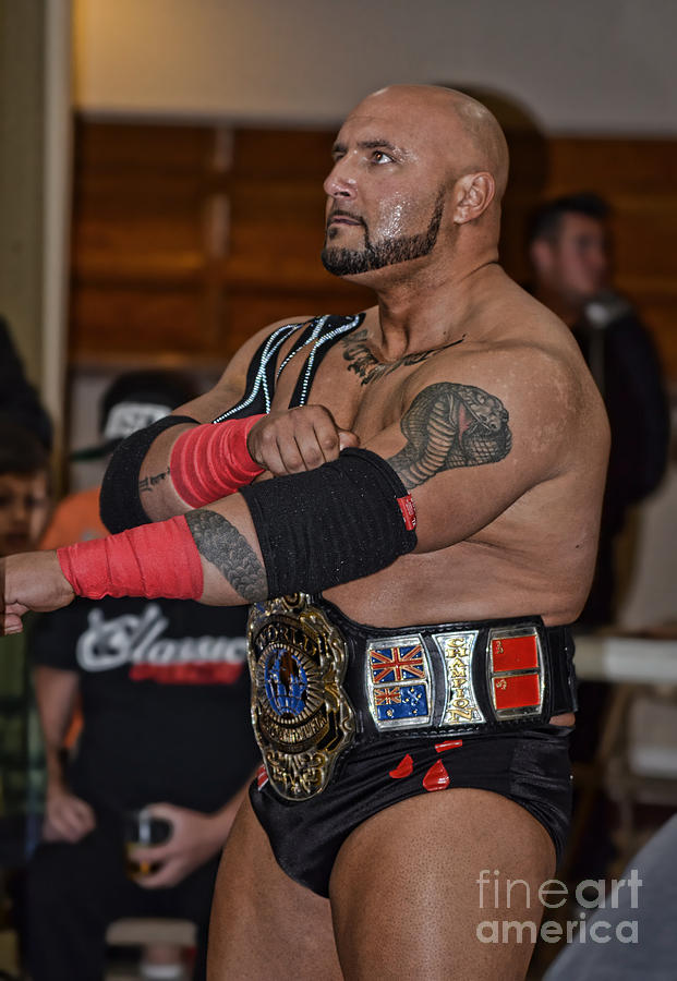 The World  Heavyweight Champion J R Kratos is Ready for Battle Photograph by Jim Fitzpatrick