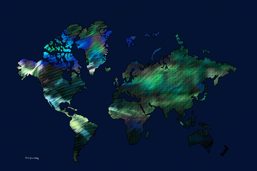 The World In Blues Photograph