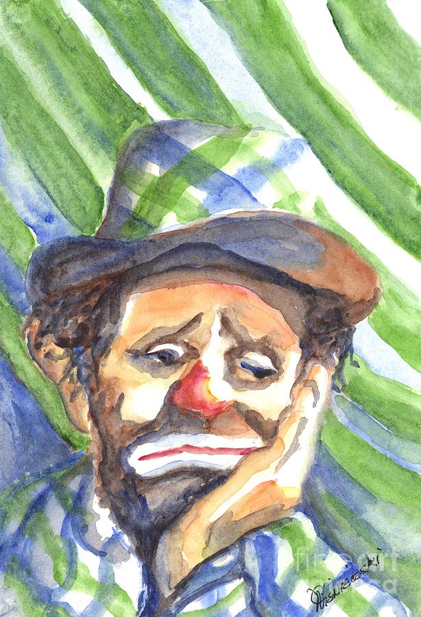 The World Loves A Clown Painting by Carol Wisniewski
