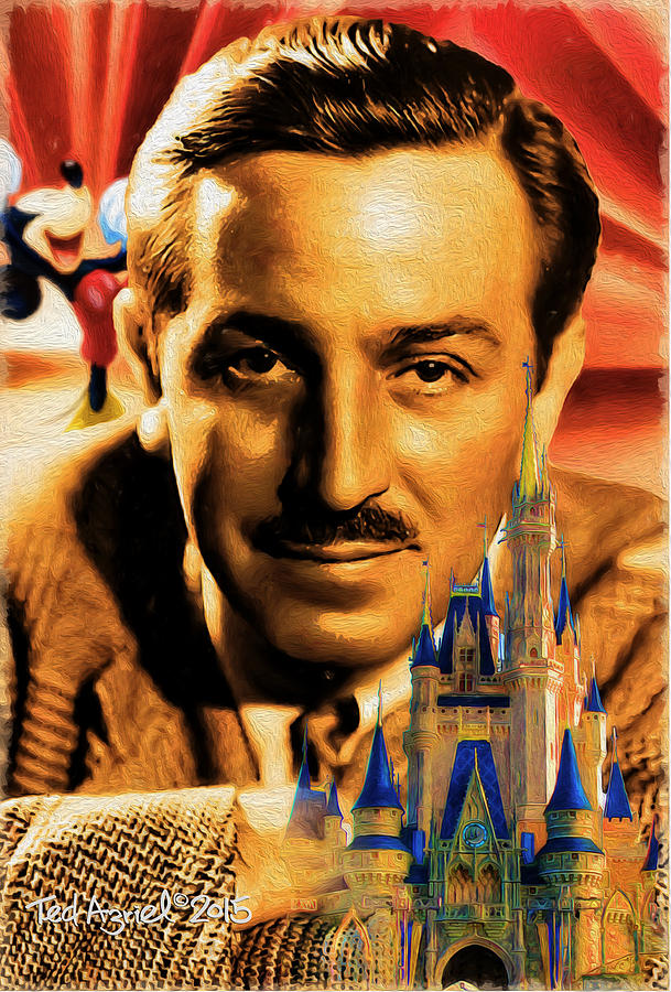 The World Of Walt Disney Painting by Ted Azriel