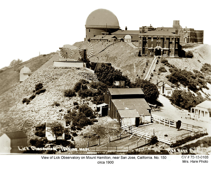 Hamilton CA Vintage Photograph 8.5 x 11 Reprint Mt 1902 Lick Observatory