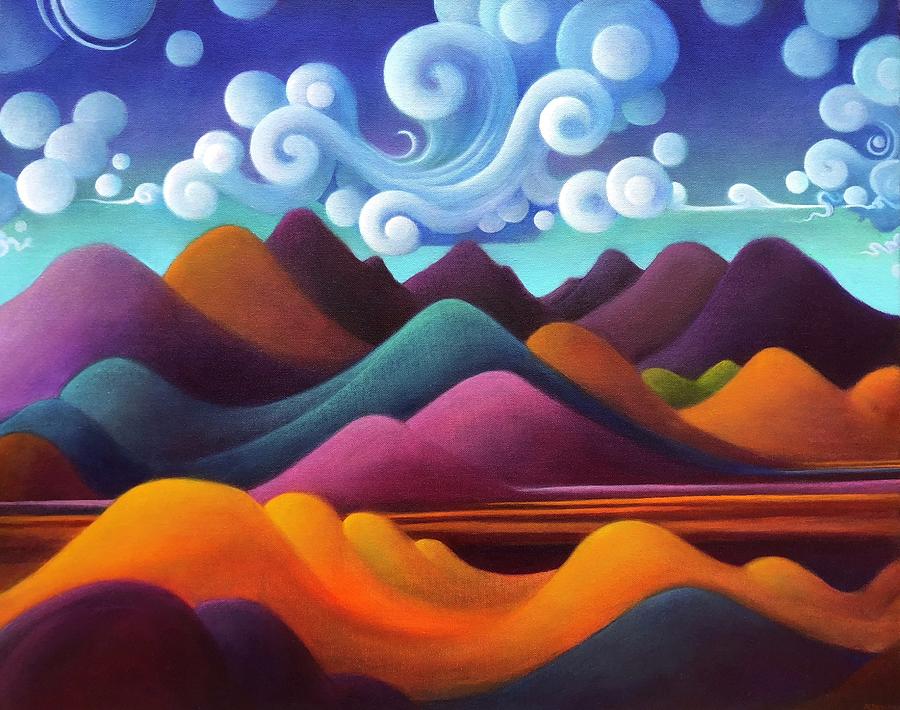 The World there in Motion II Painting by Richard Dennis