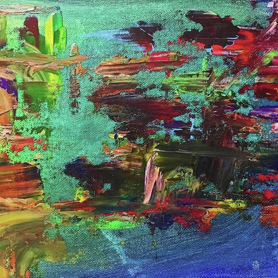Abstract Painting - The world through my lens by T Prosper Harris