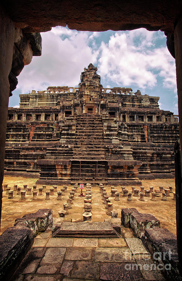 The Worlds Largest Jigsaw Puzzle in Baphoun Temple, Angkor Thom, Siem Reap Province, Cambodia Photograph by Sam Antonio